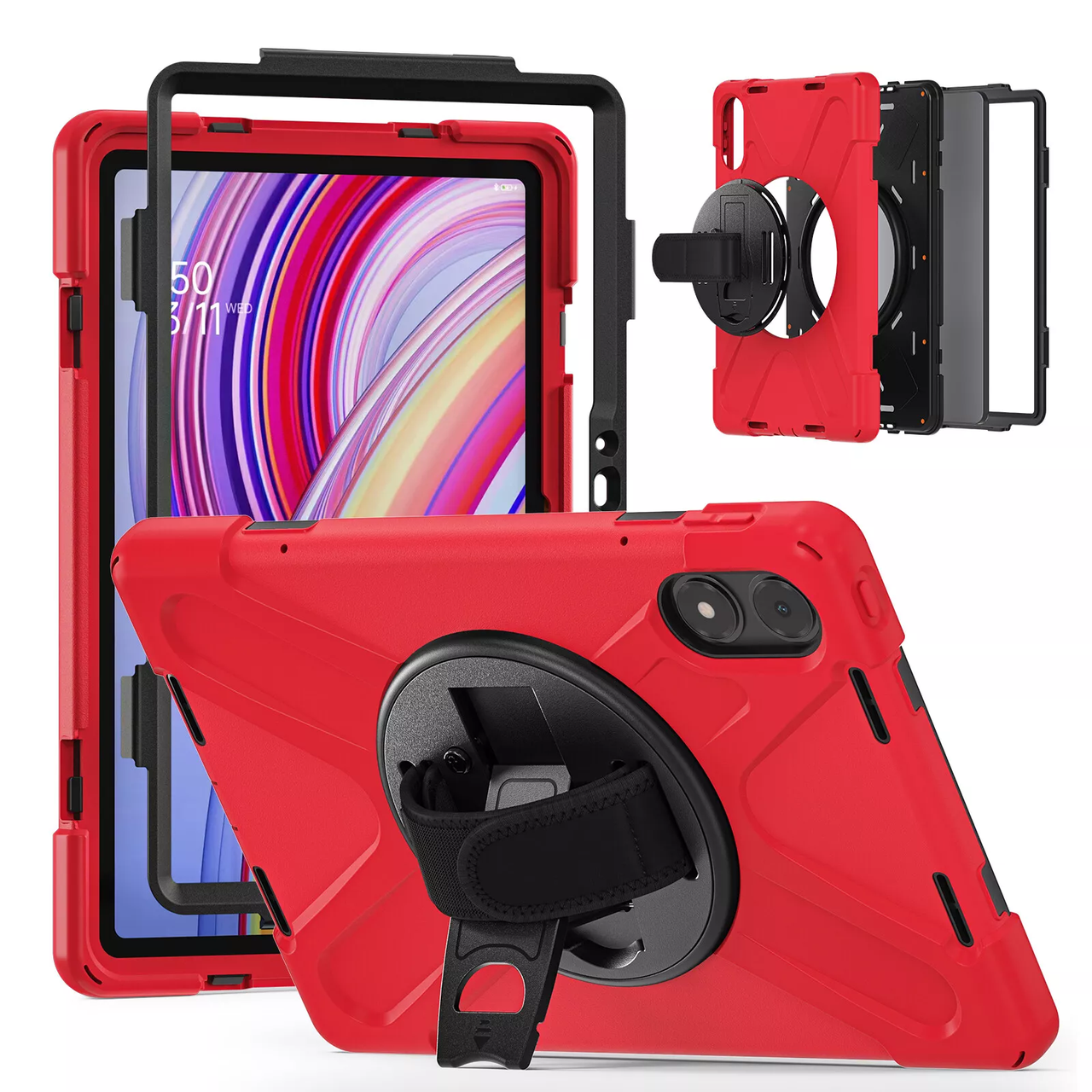 Чохол Carbon Armor Cross Tablet на планшет Poco Pad (12.1") / червоний