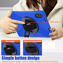 Чохол Carbon Armor Cross Tablet на планшет Poco Pad (12.1")/синій, фото 5