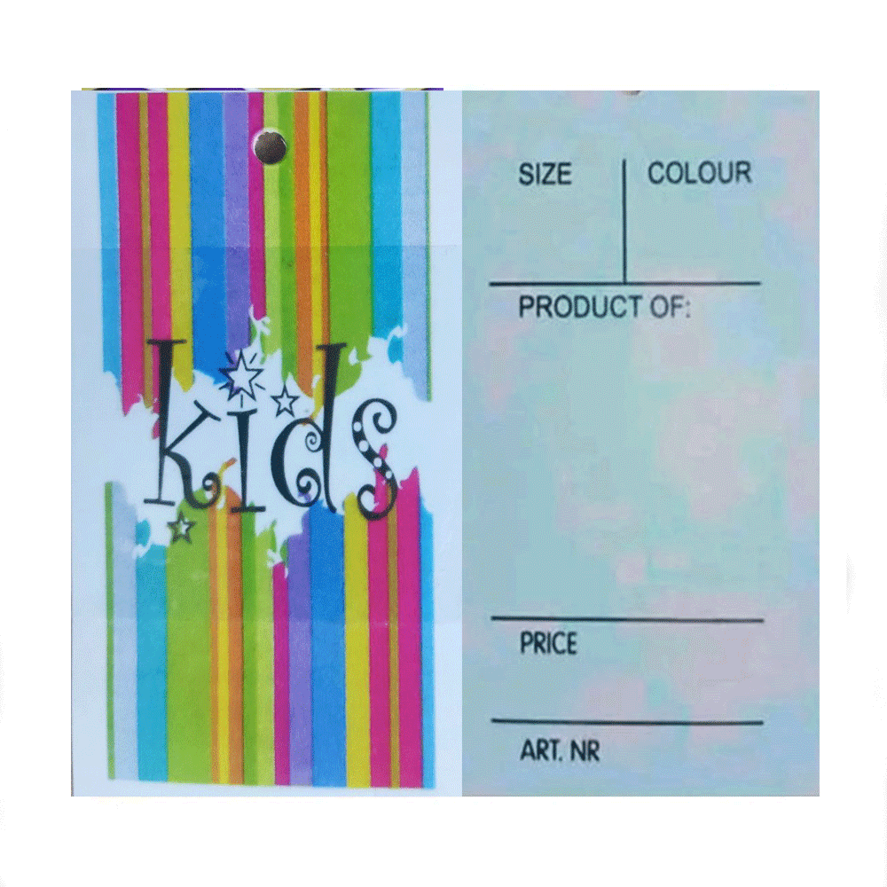 Бирки картонні Етикетки Паперові навісні для одягу картонний ярлик 1000 шт., фото 1