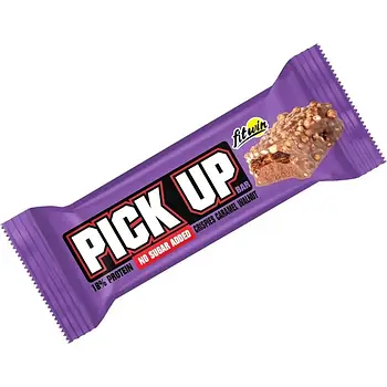 Батончик FitWin PickUp КРІСПИ, КАРАМЕЛЬ І ВОЛОСЬКИЙ ГОРІХ, 45 г