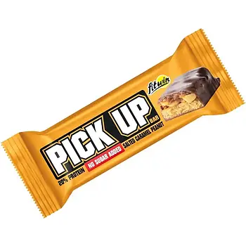 Батончик FitWin PickUp КРІСПИ, КАРАМЕЛЬ І АРАХІС, 45 г