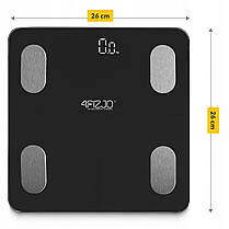 Ваги підлогові аналітичні 4FIZJO Lite до 180 кг Black (P-5905973404044), фото 3