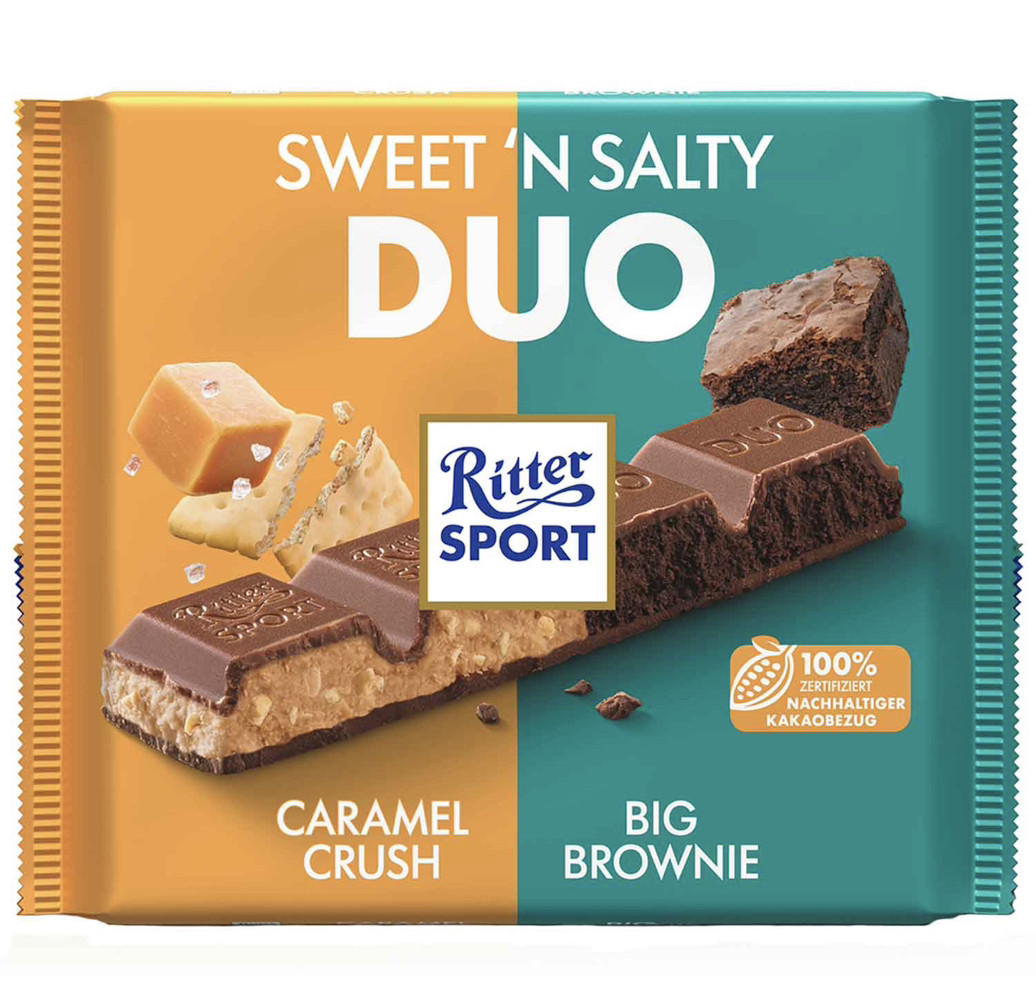 Ritter Sport Sweet'n Salty Duo Подвійна начинка 218g, фото 1