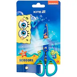 Ножиці дитячі з гумовими вставками і малюнком на лезі Kite Sponge Bob SB25-148, 13 см