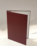 Папка А4 для архіву тверда бордова, папка для діловодства