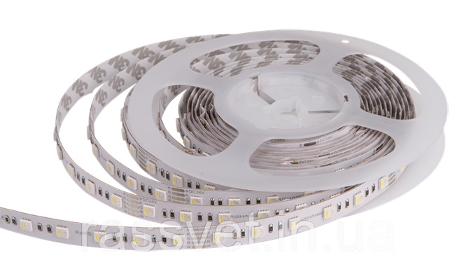 LED стрічка RISHANG 60-5050-24V-IP20 12.9/4.7W RGB + 3000K 5м (RD0260AC-A)