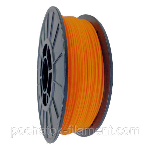 PLA філамент нитка пластик для 3D друку Pochatok Filament 1,75 мм Помаранчевий Люмінесцентний, фото 1