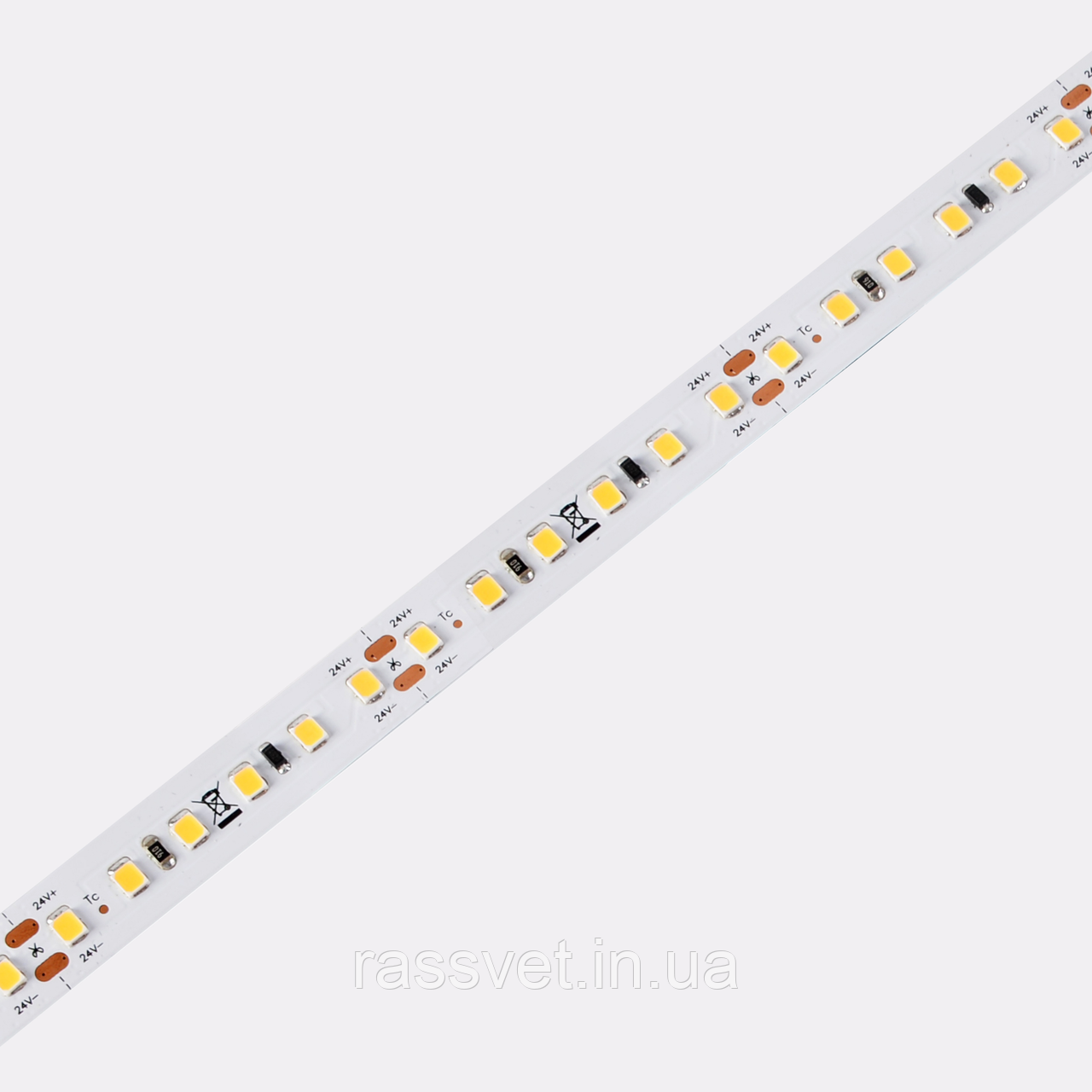 LED стрічка COLORS 120-2835-24V-IP20 8.7W 3000K 20м (DS8120-24V-12mm-WW)