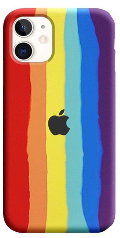 Силіконовий чохол для iPhone 11 - Rainbow (Веселка), Різнокольоровий