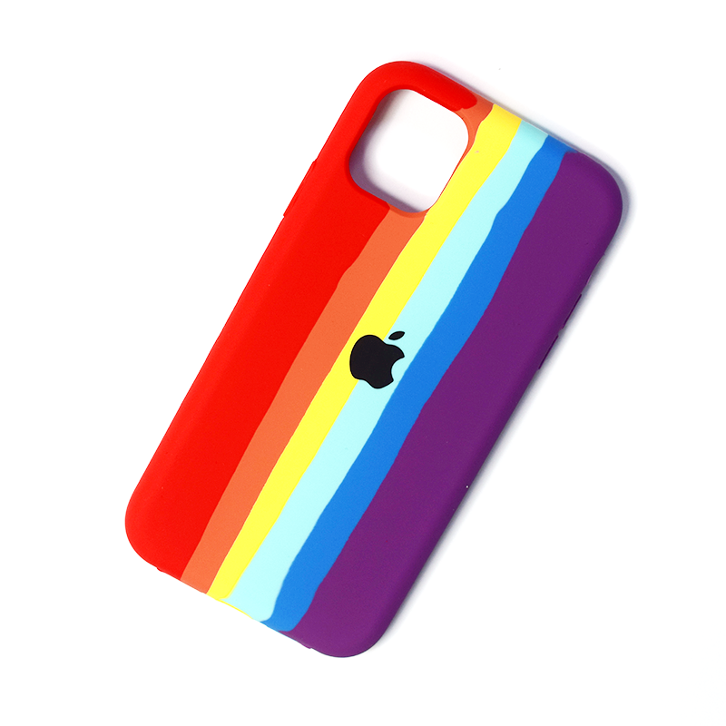 Силіконовий чохол для iPhone 11 Pro Max - Rainbow (Веселка), Різнокольоровий