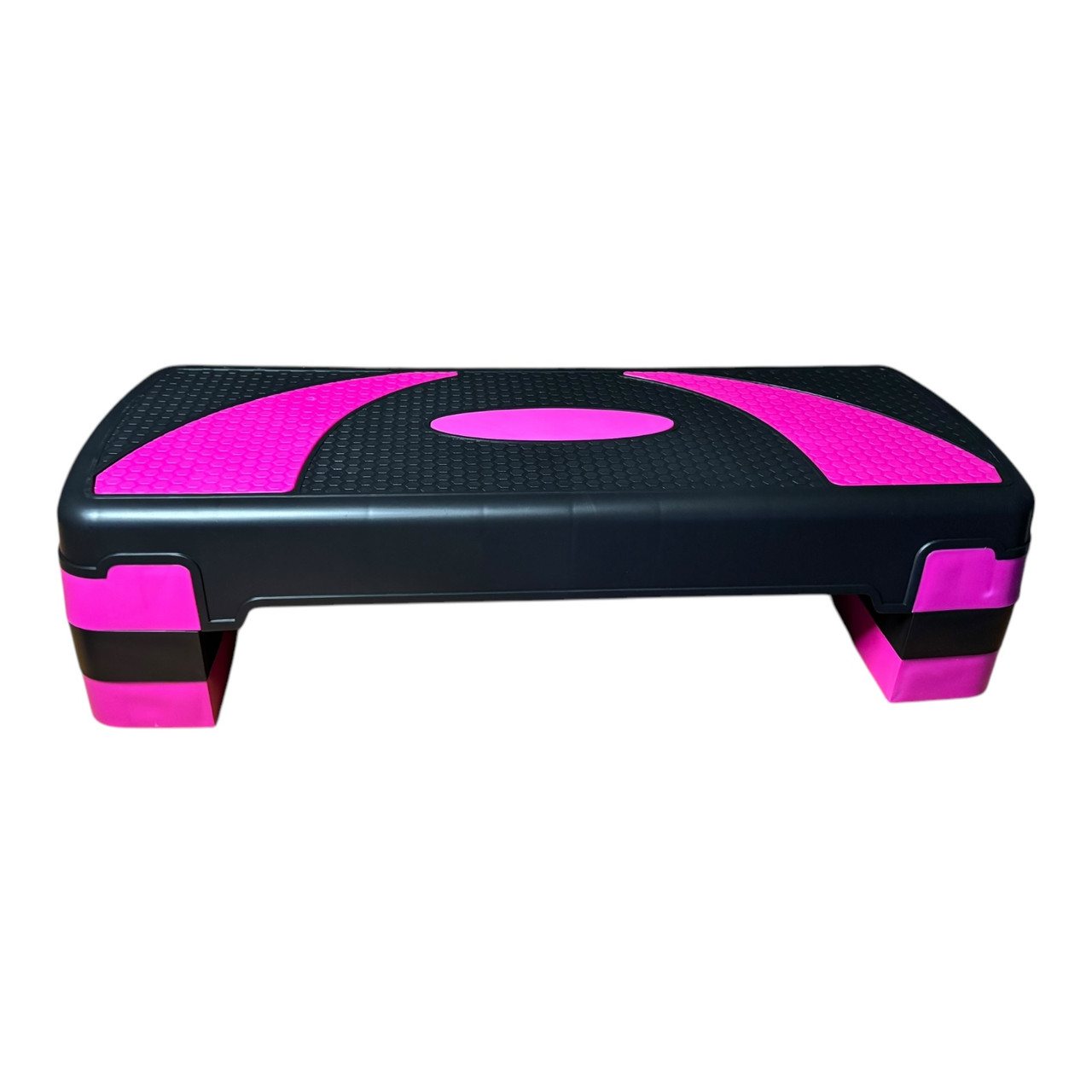 Степ-платформа 3-ступінчаста 78х29х10-20 см Рожева-Чорна