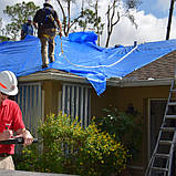 Тент Agreen 45 г/м² водонепроникний захисний для теплиць із тарпауліну 10х15 м Синій, фото 4