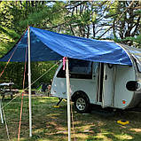 Тент Agreen 45 г/м² водонепроникний захисний для теплиць із тарпауліну 10х15 м Синій, фото 9