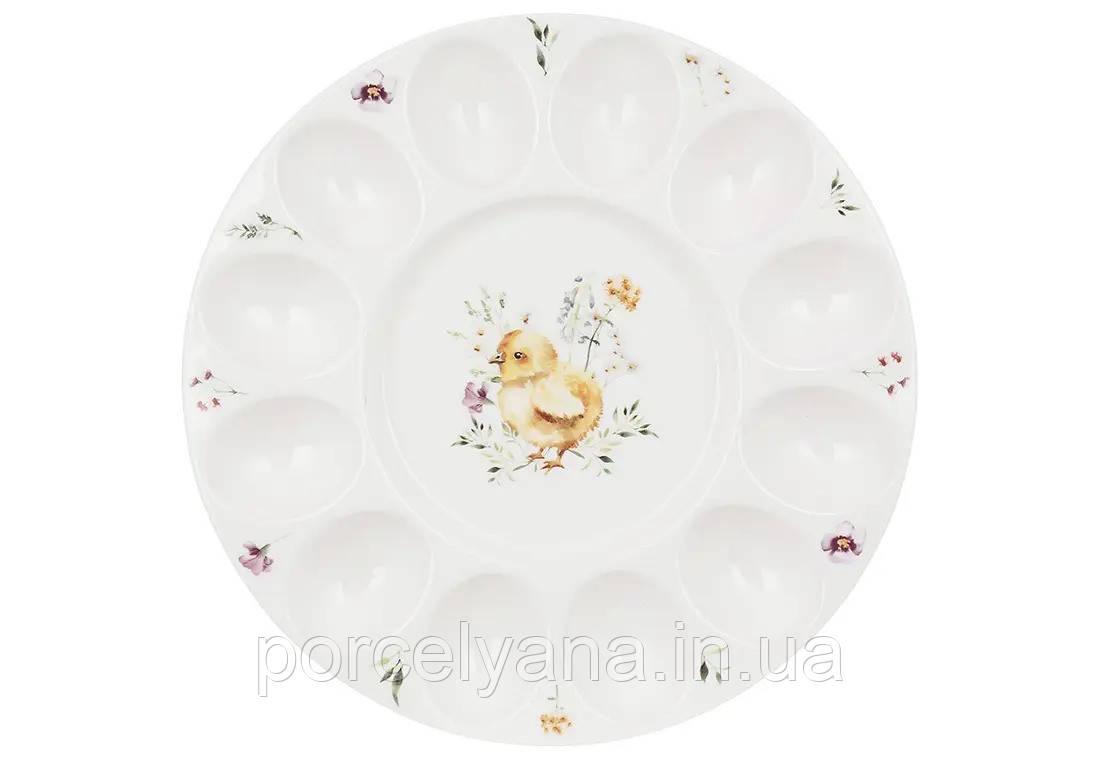 Тарілка для яєць (12 шт) Весняна історія 26,5*2,4 см, фото 1