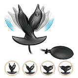 Анальна пробка Pretty Love Hanson Anal Plug Black, фото 2