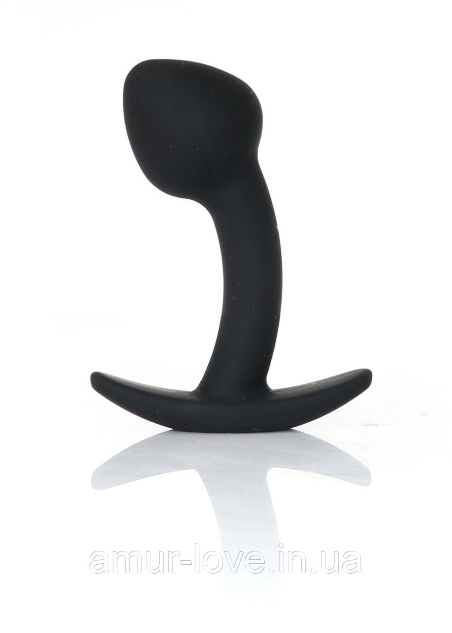 Анальна силіконова пробка Jewellery Curved PLUG-S
