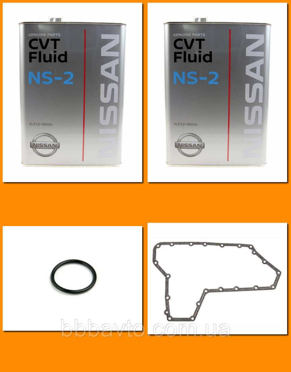 Комплект для заміни олії в варіаторі CVT Nissan Teana J32 -3,5L V6--- (2008-2015) (Олива 8 л + прокладка), фото 1