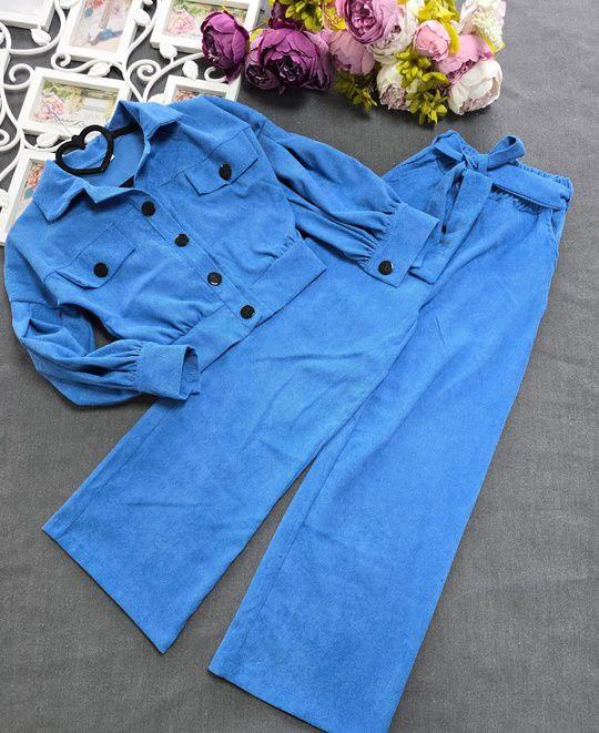 Костюм для дівчинки брючний мікровельвет Моллі, на зріст 134-158р.