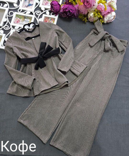 Костюм для дівчинки брючний кашемір Бонні, на зріст 110-158р.