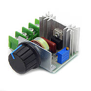 Димер регулятор потужності змінного струму до 2 кВт для освітлення та побутових приладів, фото 2