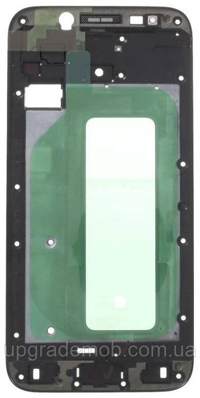 Рамка дисплея Samsung J730 Galaxy J7 2017 чорна, фото 1