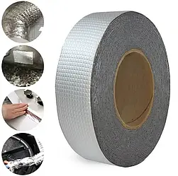Надміцна липка стрічка (BUTYL SELF-ADHESIVE) шир. 5 см, товщ. 1.2 мм, довжина 10 м