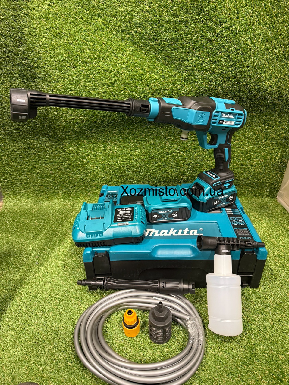Потужна портативна акумуляторна мийка високого тиску Makita DXR-911 батарея 48 V 6 Ah тиск до 40bar