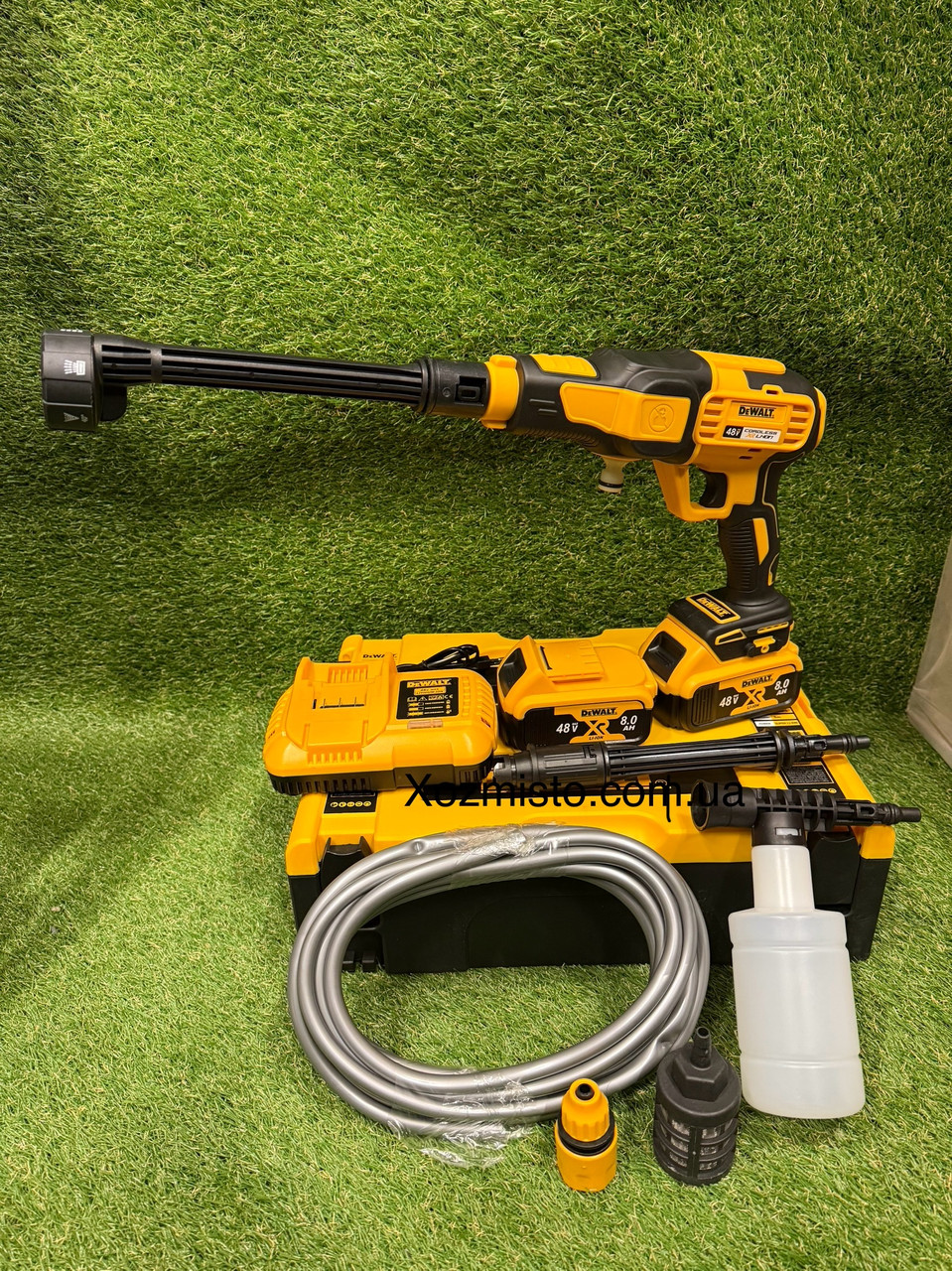 Акумуляторна мийка високого тиску DeWalt DCPW550B 48 V 8 Ah, бездротова автомобільна ручна