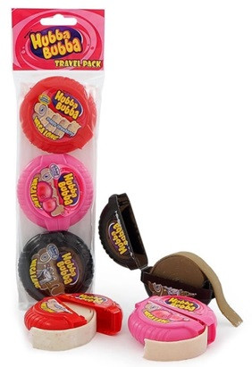 Жувальна Гумка Wrigley's Hubba Bubba Mega Long Travel Pack в Асортименті 3 штуки 168 г Німеччина, фото 1