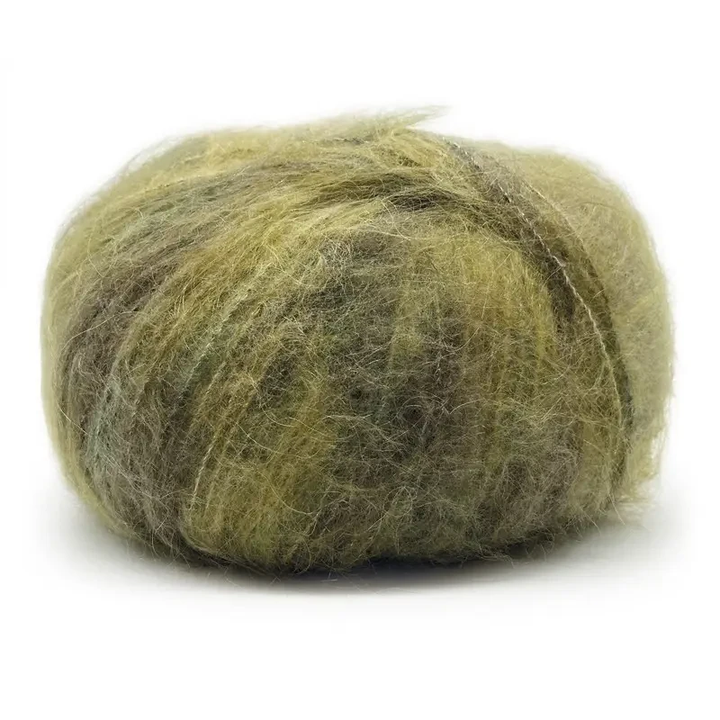 Пряжа Mohair Color/Мохер Колор, оливковий 894, Mondial