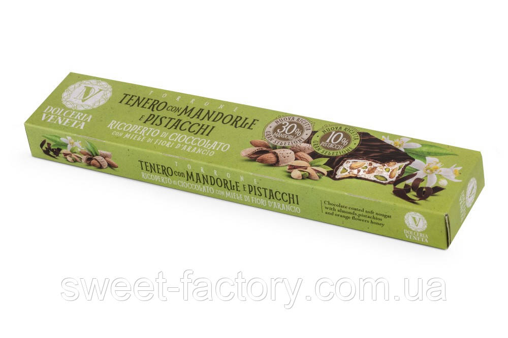 Нуга Dolceria Venetta Torrone Tenero Mandorle Pistacchi 175g