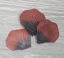 Штучні пелюстки троянд БОРДОВО-ЧОРНІ