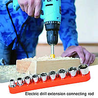 Набір головок (біт) шестигранних під квадратну конверсійну головку 6,35 мм 1/4 9 шт 5-13 мм  UKC Tools + плас