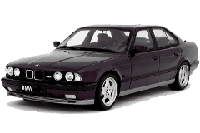 Хром накладки на пороги для BMW 5 E34 1988-1997