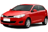 Хром накладки на пороги для Chery Very 2009+