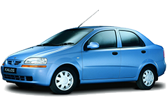 Дефлектори вікон (вітровики) для Chevrolet Kalos Sedan 2003-2006