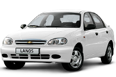 Дефлектори вікон (вітровики) для Chevrolet Lanos Sedan 2005-2009