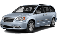 Хром накладки на пороги для Chrysler Town & Country 2007-2010