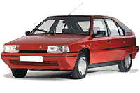 Бризковики для Citroën BX 1986-1993