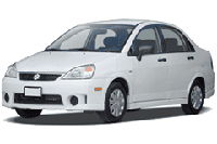 Дефлектори вікон (вітровики) для Suzuki Aerio 2002-2007