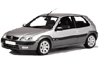 Хром накладки на пороги для Citroën Saxo 1996-2004