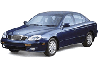 Хром накладки на пороги для Daewoo Leganza 1997-2008