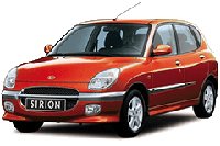 Хром накладки на пороги для Daihatsu Sirion 1998-2004