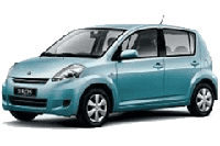 Хром накладки на пороги для Daihatsu Sirion 2005+
