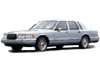 Дефлектори капоту (мухобійки) для Lincoln Town Car 1990-1997