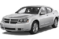 Хром накладки на пороги для Dodge Avenger Js 2007-2014