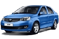 Хром накладки на пороги для FAW Vizi V5 2012+