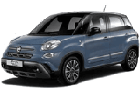 Хром накладки на пороги для Fiat 500L 2012+