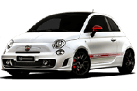 Хром накладки на пороги для Fiat Abarth 2008+
