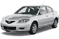 Дефлектори капоту (мухобійки) для Mazda 3 Sedan 2003-2009